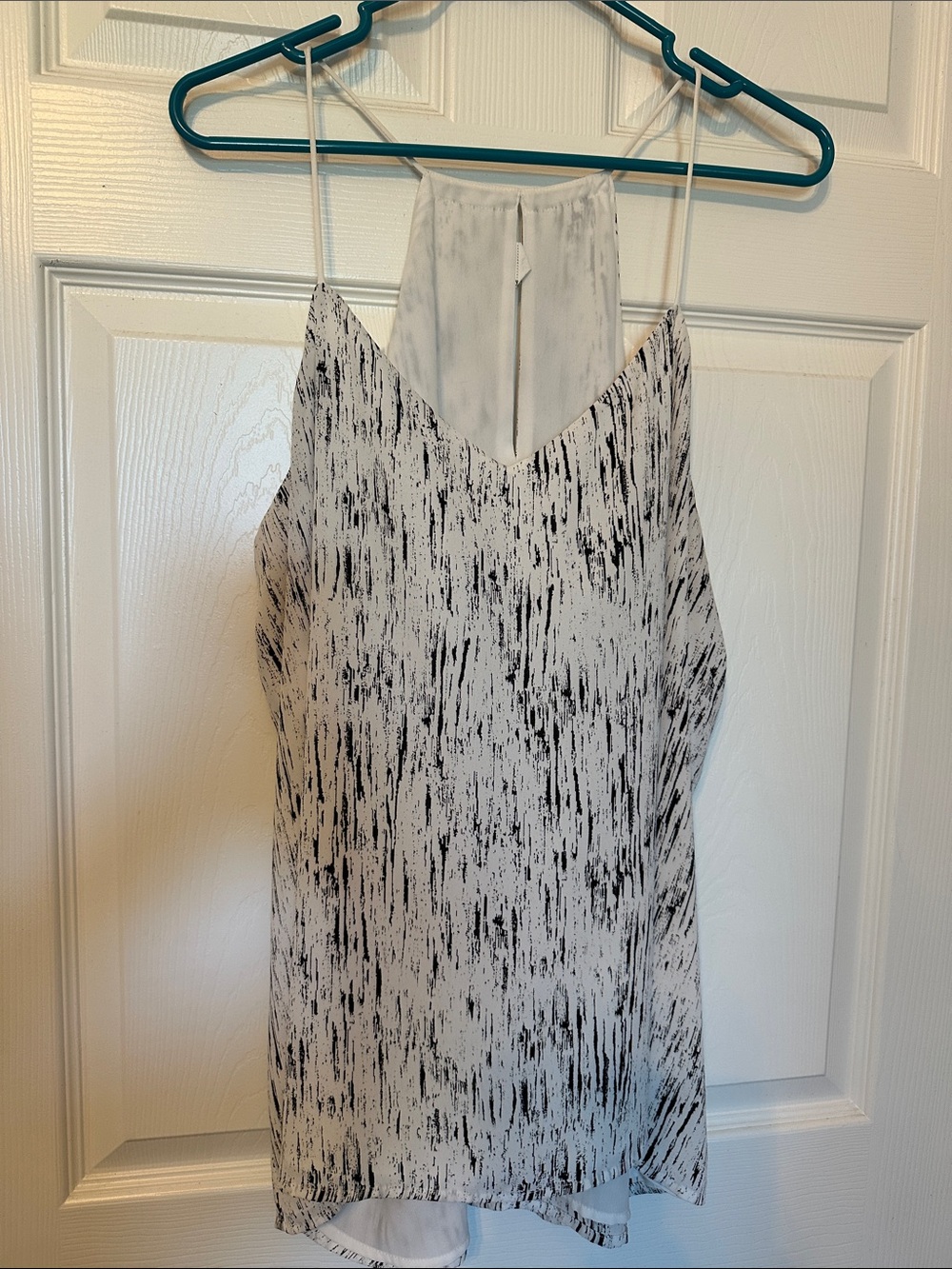Black and White Printed Spaghetti Strap Tank